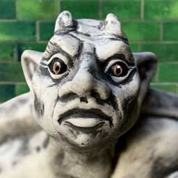 Gothic Gargoyle Statue Concrete Gothic Figurine Stone Monster Sculpture Garden Demon Ornament Front Door Decoration Yard Art - thumbnail 2