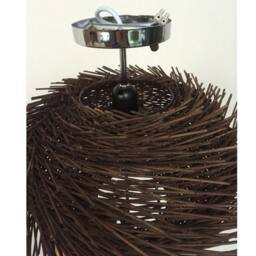 Rattan Bird Nest Flush Mount Ceiling Light, Hallway Lighting - thumbnail 2