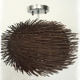 Rattan Bird Nest Flush Mount Ceiling Light, Hallway Lighting - thumbnail 3