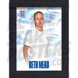 England Lionesses Mead Headshot Poster - Officially Licensed Product Sizes A4/A3 + Framed Option - thumbnail 2