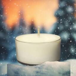 Blue Spruce Scented Soy Candle Tealights Rustic Home Decor - thumbnail 3