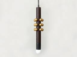 Black & Brass Pendant Light Modern Kitchen Island Fixture Lighting Wenge Wood Bathroom Lights Entry Mudroom Lamp