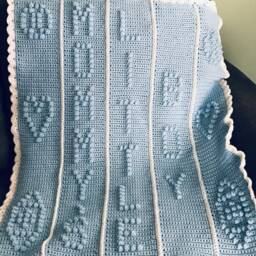 Mommy's Little Boy Panel Baby Blanket Pattern -Crochet - Crochet - thumbnail 2