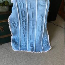 Mommy's Little Boy Panel Baby Blanket Pattern -Crochet - Crochet - thumbnail 3