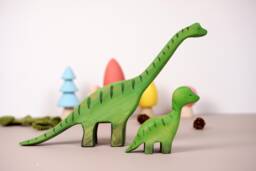 Handcrafted Wooden Dinosaur Figures, Montessori Learning Toy, Nursery D??cor & Gift - thumbnail 1