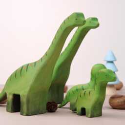 Handcrafted Wooden Dinosaur Figures, Montessori Learning Toy, Nursery D??cor & Gift - thumbnail 4