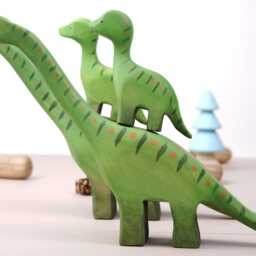 Handcrafted Wooden Dinosaur Figures, Montessori Learning Toy, Nursery D??cor & Gift - thumbnail 2