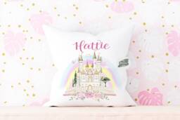 Personalised Fairytale Princess Cushion - Kids Room Decor - thumbnail 1