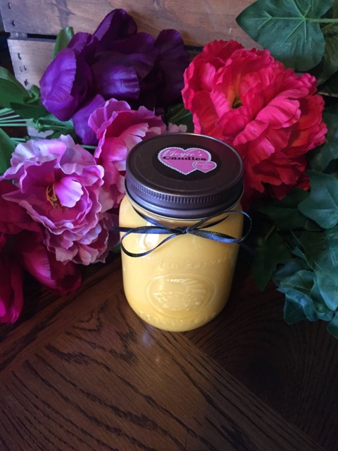 Hawaiian Paradise Handmade Hand Poured 16 Oz Soy Candle in Mason Canning Jar With Rustic Metal Lid - image 1