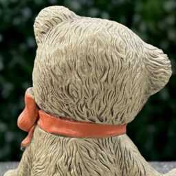 Concrete Teddy Bear Statue Stone Sculpture Outdoor Ornament Garden & Home Figurine Bear Lover Gift Wildlife Decoration - thumbnail 4