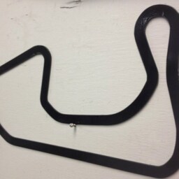 steel Race Track Wall Art, Garage Decor, Man Cave Art - thumbnail 3