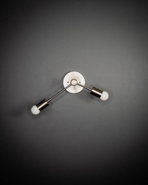 In Stock - Ships On The Same Day Orpheus Double Light Modern Mid Century Industrial Hallway Bathroom Sconce - image 1