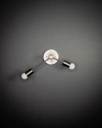 In Stock - Ships On The Same Day Orpheus Double Light Modern Mid Century Industrial Hallway Bathroom Sconce - thumbnail 1