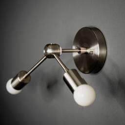 In Stock - Ships On The Same Day Orpheus Double Light Modern Mid Century Industrial Hallway Bathroom Sconce - thumbnail 2