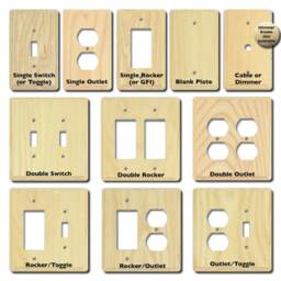 Set Of Night Light With Matching Outlet Or Gfi Cover Plate - Hand Painted in Any Theme Led Automatic Sensor - thumbnail 4