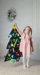 Felt Christmas Tree Advent Calendar For Kids - Fun Holiday Countdown Minimoms - thumbnail 1