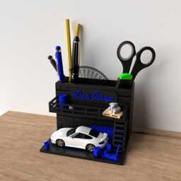 Personalized 164 Scale Diecast Car Garage Desk Organizer Pen Holder Teacher Gift - thumbnail 4