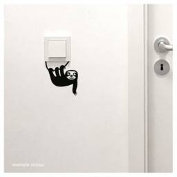 Wall Sticker Sloth Illustration Decals Switches Children Tattoos Nursery Stickers Sloths Pictures Baby Room Animals Kids Diy - thumbnail 3