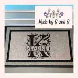 Regal Split Monogram Doormat From Made By R And