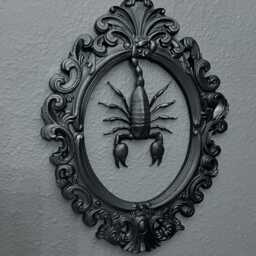 Gothic Framed Hanging Scorpion Wall Decor - thumbnail 4