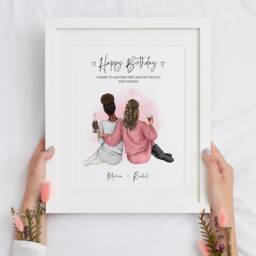 Personalized Best Friend Print, Gift, Friendship Birthday Bestie Gifts, Gift For Her, Sister, Cp - thumbnail 3