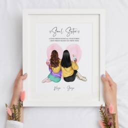 Personalized Best Friend Print, Gift, Friendship Birthday Bestie Gifts, Gift For Her, Sister, Cp - thumbnail 2