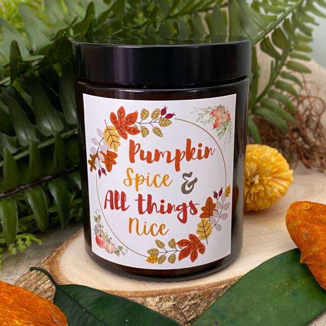 Autumn Candle - Pumpkin Spice & All Things Nice - Soy Wax - No Paraffin - image 1