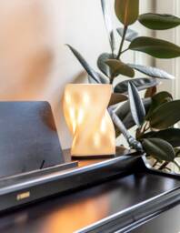 Triadica Table Lamp Unique 3D Printed Design, Corn Pla Body - thumbnail 1