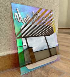 "Holographic Acrylic Mirror "
