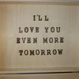 Valentines Day Box I Love You More Then Did Yesterday, I'll Even Tomorrow. Briefcase Sized 12 X 9 3 - thumbnail 4