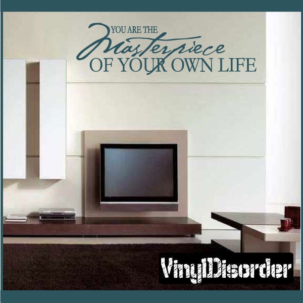 You Are The Masterpiece Of Your Own Life - Vinyl Wall Decal Quotes Sticker L025Youareiiiet - image 1
