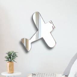 Bi Plane Acrylic Mirror Wall Art - Many Sizes/Colours, Plain Or Personalised Engraving - thumbnail 3