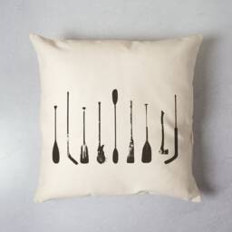 Hockey Lacrosse Paddle Canadian Pillow Cover Sport Decor - thumbnail 1