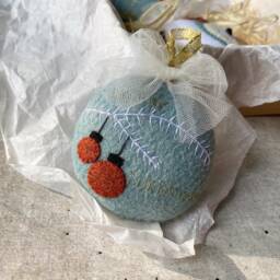 Felt Christmas Ornaments Set Handmade Holiday Tree Decor - thumbnail 4