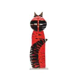 Cat Glass Statue Many Sizes Up To 40 cm High. Handcrafted Fused Design. Perfect Gift Idea - thumbnail 2