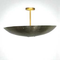 Handcrafted Sputnik Chandelier Polished Raw Brass Mid-Century Modern 4 Light Pendant Home Decor - thumbnail 3