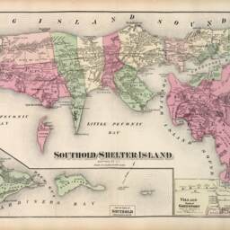 Antique Map Print Southold & Shelter Island, Long Island - thumbnail 2
