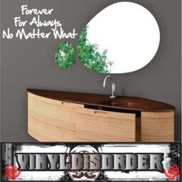 Forever For Always No Matter What - Vinyl Wall Decal Quotes Sticker Bathroom02Et - thumbnail 1