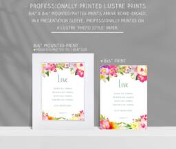 1 Corinthians 137-8 Floral Bible Verse Print - - thumbnail 1