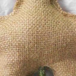 Burlap Star Christmas Tree Topper Rustic Holiday Decor - thumbnail 4