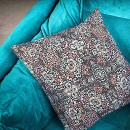 Moroccan Pink/Brown/Cream Cushion Covers - Textured Throw Pillow 16 - thumbnail 3