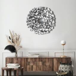 Wabi Sabi Clay Wall Sculpture 3D Contemporary Art On Canvas - thumbnail 2