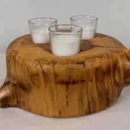 Aspen Round Candle Holder With 3 Votives - thumbnail 2