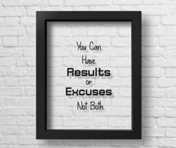 Transparent You Can Have Results Or Excuses Not Both Fitness Motivation Inspiring Wall Art Gym Decor Motivational Print Gift - thumbnail 1