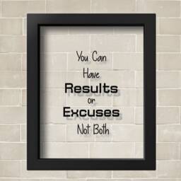 Transparent You Can Have Results Or Excuses Not Both Fitness Motivation Inspiring Wall Art Gym Decor Motivational Print Gift - thumbnail 2