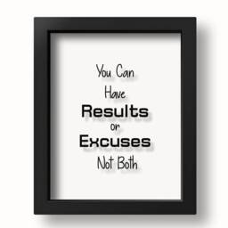 Transparent You Can Have Results Or Excuses Not Both Fitness Motivation Inspiring Wall Art Gym Decor Motivational Print Gift - thumbnail 3