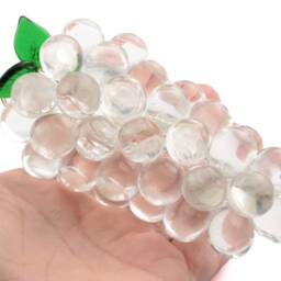 Czech Glass Bead Clear Grape Bunch Chandelier Fruit Lamp Prism Wine Ornament - thumbnail 2