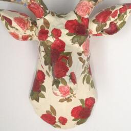 Rosie Deer - Stag Head Paper Art Wallpaper Sculpture - thumbnail 3