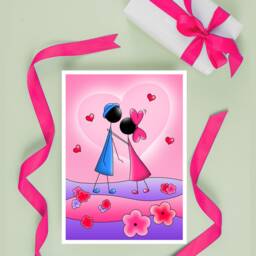 Decorative Poster Declaration Of Love Valentine's Day Gift A3 A4 - thumbnail 3