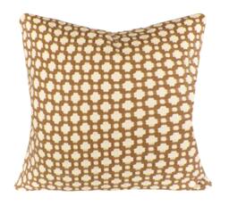 Schumacher Betwixt Pillow Cover Biscuit Tan Geometric Throw - thumbnail 1